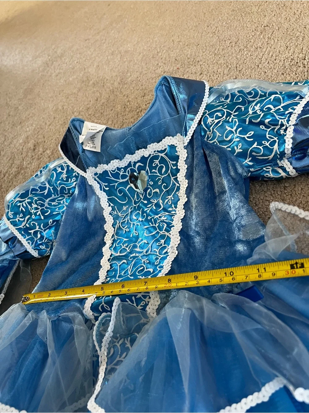 Blue Princess Tulle Dress-Up Costume for Kids
